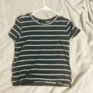 Gray striped tee-shirt